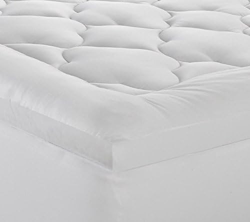 Miniatura 2 de Ella Jayne Home Exquisite Hotel Collection Fluffy Clouds 100% algodón natural 300 hilos doble algodón satén cubierta 100% poliéster colchón, tamaño