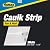 Caulk Strip White, 1-1/4" x 5', Floor and Tub Caulk Strip