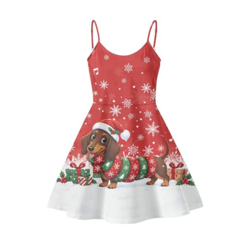 Image of Coloranimal Women's Summer Sleeveless Casual Swing Dresses with Loose Fit Beach Sundress