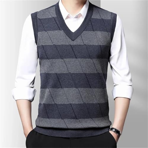 Men's Thickened Casual Sweater Tank Top Autumn and Winter Warm Vest4
