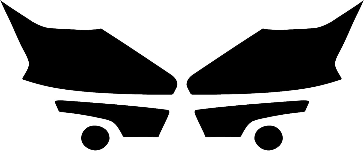 Rvinyl Headlight Pre Cut Film Cover Kit in Smoke Compatible with Nissan Altima 2013-2015 Sedan - Adhesive Backs