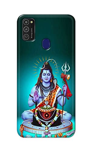 Image of Printed Hard Back Cover Case for Samsung Galaxy M21 | Samsung M21 2021 Edition Back Cover (Lord Shiva) -1803