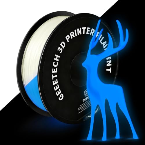 Image of Geeetech Glow in The Dark PLA Filament 1.75mm Glow Blue1KG for Bambu AMS