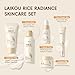 LAIKOU Skin Care Set, Korean Skin Care with Rice Cleanser, Toner, Serum, Eye Serum, Moisturizing Cream 5pcs for Women Teen Girls Mom Daughter Mother's Day Birthday Christmas Lover Korean Beauty