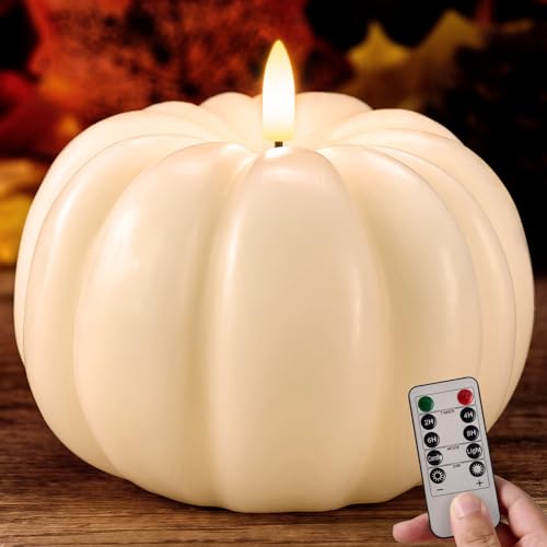 Bougies LED citrouille sans flamme pour securiser votre deco d'Halloween