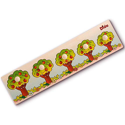 Dida - Seriazione Alberi. Puzzle in legno per