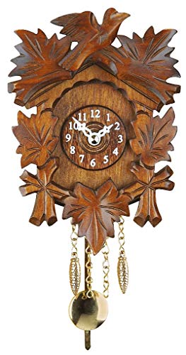 Trenkle Kuckulino Black Forest Clock with quartz movement and cuckoo chime TU 2015 PQ, Braun, Normal