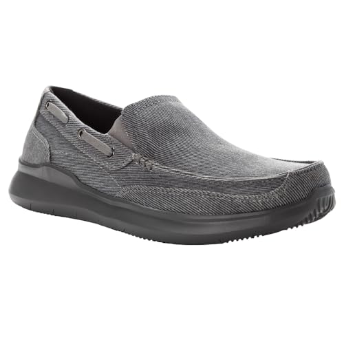 Image of Propet Mens Viasol Slip On Casual Shoes - Grey