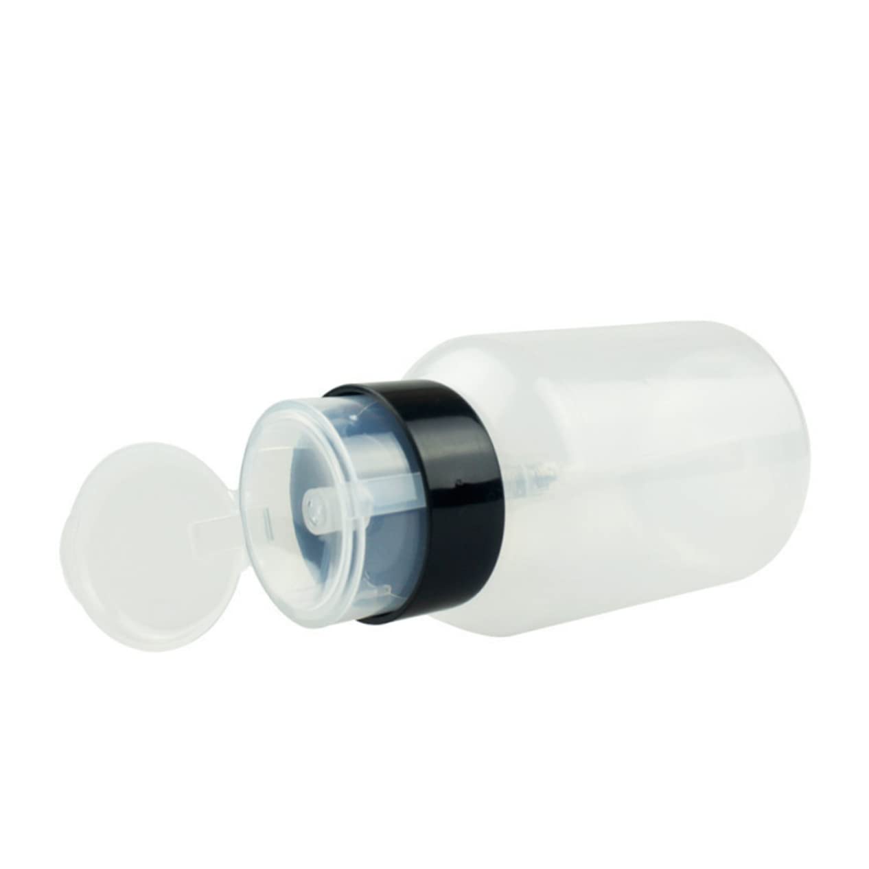 BELLIFFY Lockable Remover Bottle 210ml Nail Remover Push down Pump Bottle Dispenser for Nail Polish