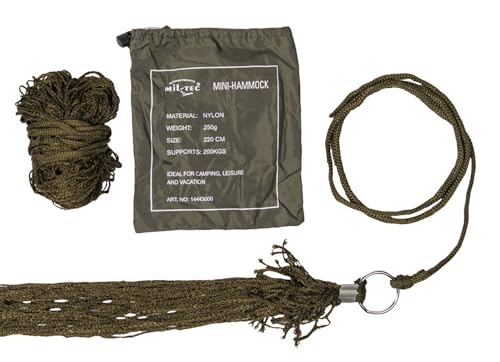 Mil-Tec Mini Amaca, Unisex, Per Adulti, 14443000, Colore Verde Oliva, Taglia Unica