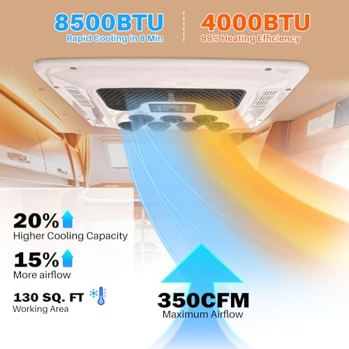 Bailigo BL-EAC002.18.12.W-Z01 Rv Air Conditioner With Heat 12V Universal Rooftop Ac Unit Rv Air Conditioner Heater Combo thumb #1