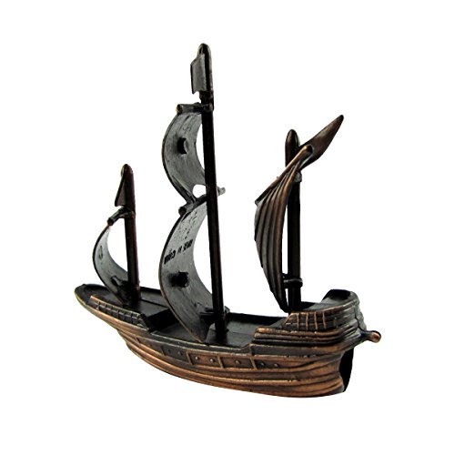 Treasure Gurus Bronze Metal Spanish Galleon Die Cast Pencil Sharpener #TOP1