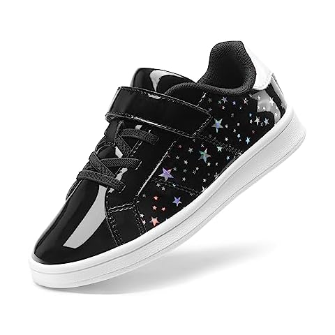 DREAM PAIRS Kids Black Tennis Trainers Cover