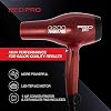 RED PRO 3200 Turbo Pro Detangler AC Hair Dryer, 3 Heat/2 Speed Settings, Cool Shot Button, Powerful Airflow, 3 Additional Styling Attachments with Detangling Pik