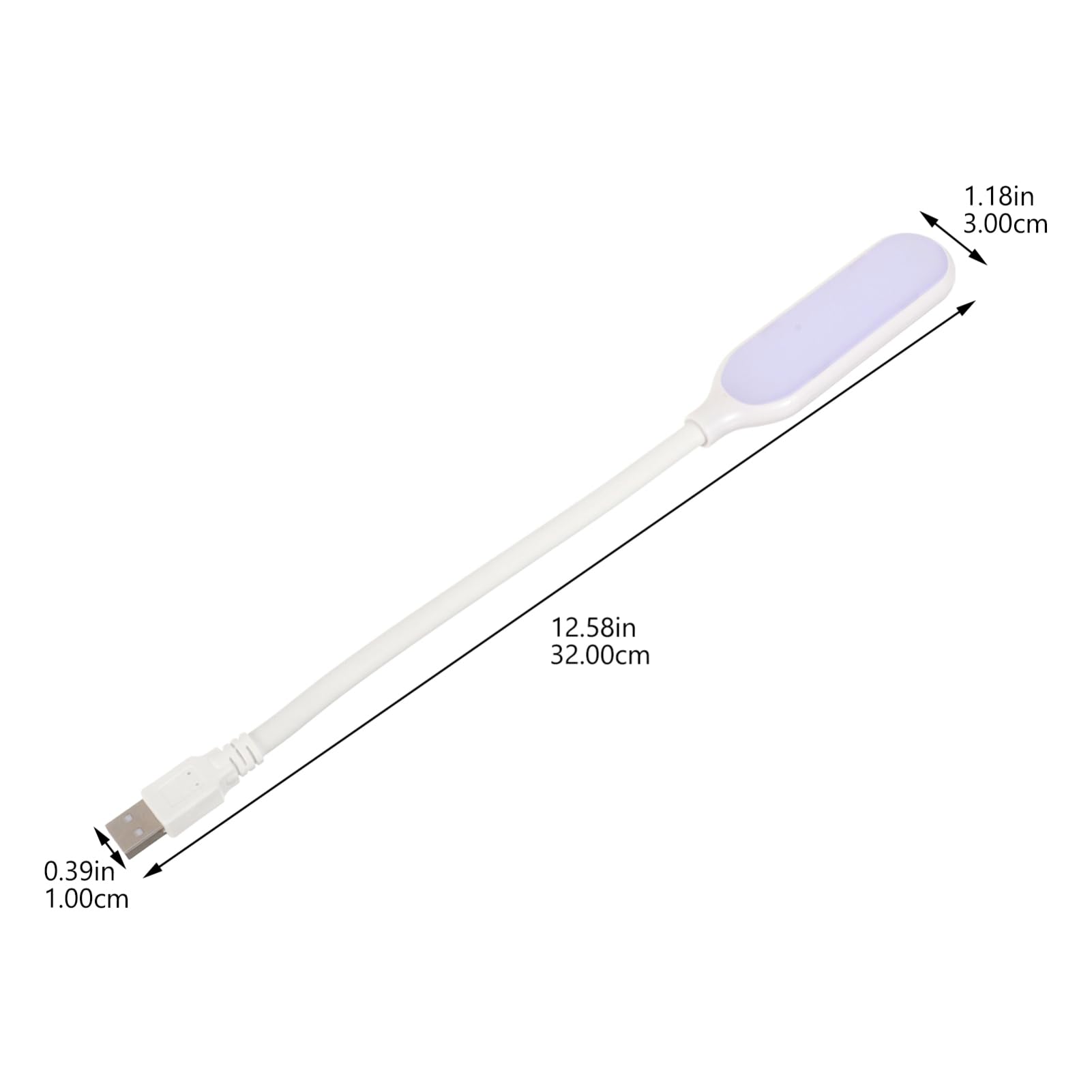 OSOLADY Reading Lamp Flexible Bedside Light with Neck for Reading Studying Compatible with Power Banks Laptops Night Light for Bedrooms