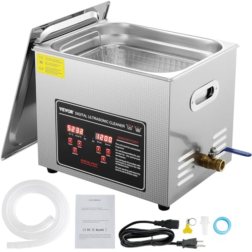 VEVOR Nettoyeur Ultrasons 10L Acier Inoxydable
