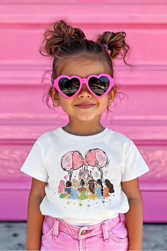 Image of Magic Kingdom Shirt for Girls - Princess Magical Shirts Cute Graphic Kids Toddler Holiday Vacation Tee Top
