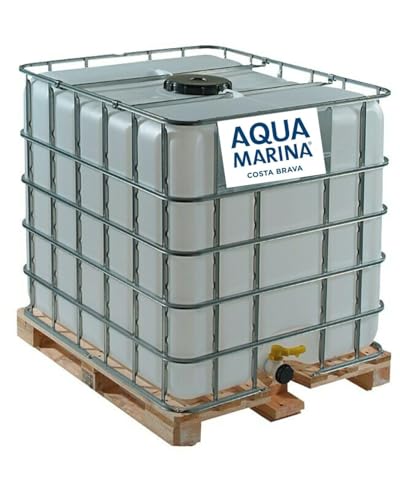 AQUAMARINA COSTA BRAVA - Agua de Mar HIPERTÓNICA 1000L 100% Natural, Sin aditivos, Rica en Minerales, Microfiltrada en frío | Ideal para beber y cocinar