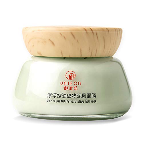 UNIFON Facial Clay Natural France Mineral Mud, Deep Pore Cleansing, Super Pore Reducer and Minimizer£¬Help treat Blackheads and Oily Skin, 100% Original 110g