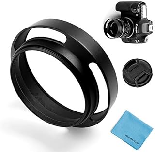 Reversible 58mm Lens Hood,Fotover Universal Tulip Flower Lens Hood Sun Shade with Centre Pinch Lens Cap for Canon Nikon Sony Pentax Olympus Fuji Camera