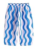 Adoptez le look NEXT NEXT Fille Pantalon Large texturé Blue/Lilac Wave Stripe 6 Mois-12 Mois
