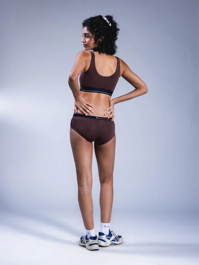 Image of &Circus PureSoft Non-Padded Lounge Bra for Women | Full Coverage Active Wear Sport Bra