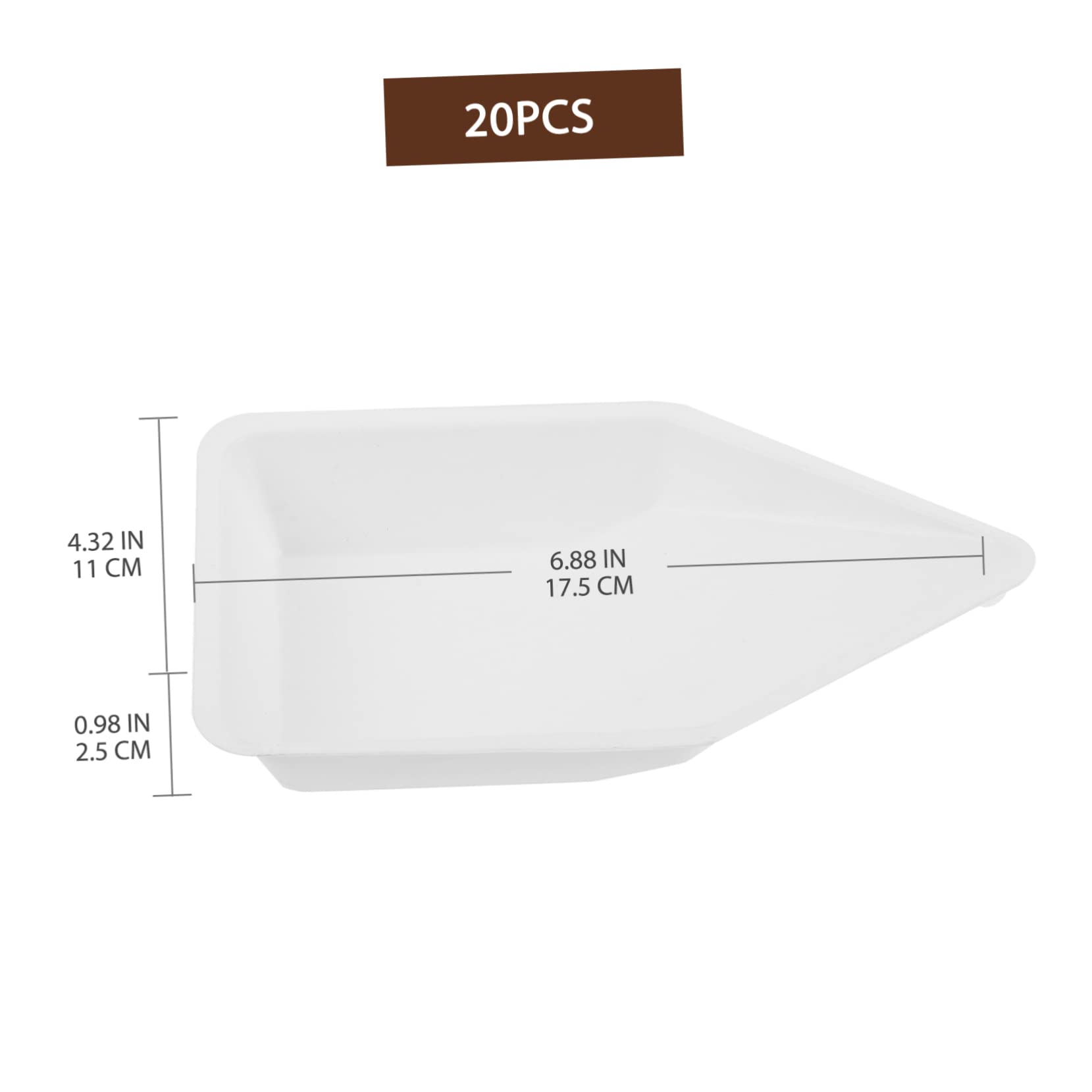 Plato Pesaje Laboratorio 100 Piezas De Pesaje Bio Suplementos Superficie Botes De Pesaje De Mini De Pesaje De Pesaje Plato De Pesaje Antiestático El Plastico