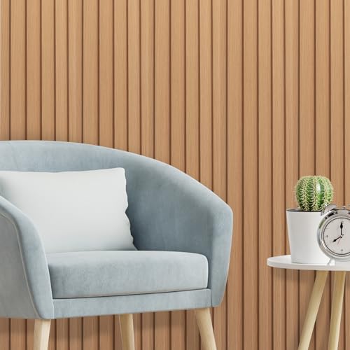 Image of Art3d 48 x 6 Inch WPC Slat Wall Panels, 3D Wall Accents, 16-Pack, Boxwood