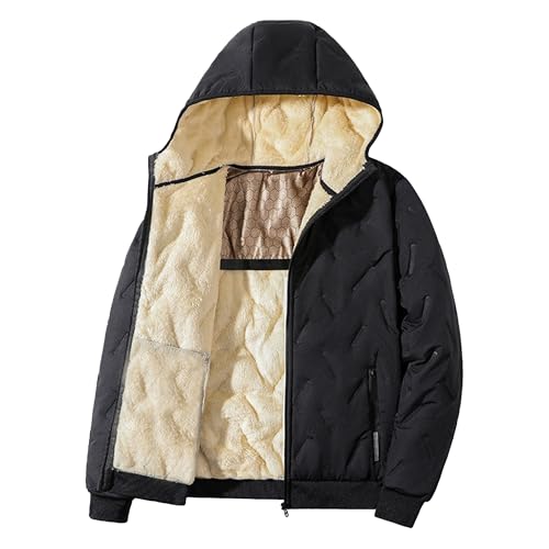 Veste d'hiver à capuche doublée polaire homme le confort absolu contre le gel