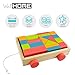 Imagen de WELL HOME MOBILIARIO & DECORACIÓN Coche de Madera Artesanal: Juguete Educativo con 20 Bloques de Pino