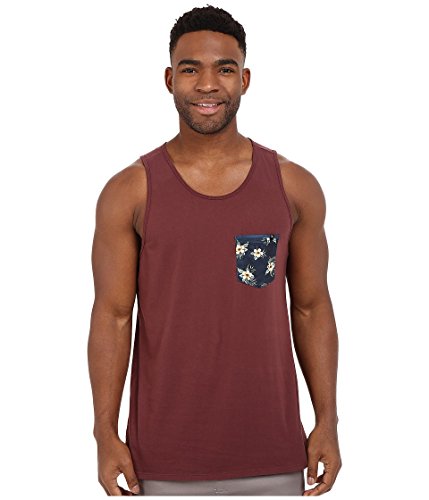 Rip Curl Men's Glory Custom Pocket Tank Top, Deep Red, Large