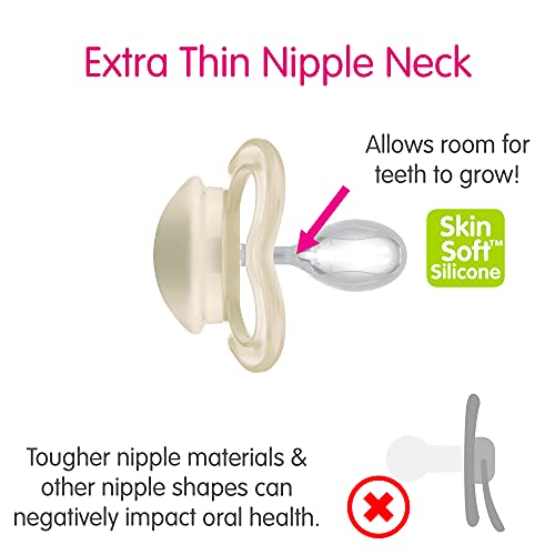 Mam Supreme Night Baby Pacifier, For Sensitive Skin, Patented Nipple, 16+ Months, Girl, 2 Count (Pack Of 1) #TOP7