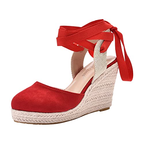 Alpargatas Mujer Cuña Esparto Plataforma Cerradas Sandalias De Vestir Verano Alpargatas Cierre De Hebilla Comodas Antideslizantes Yute Sandalia Elegantes Moda Tacon Zapatos Flexibles Boda Fiesta 2025