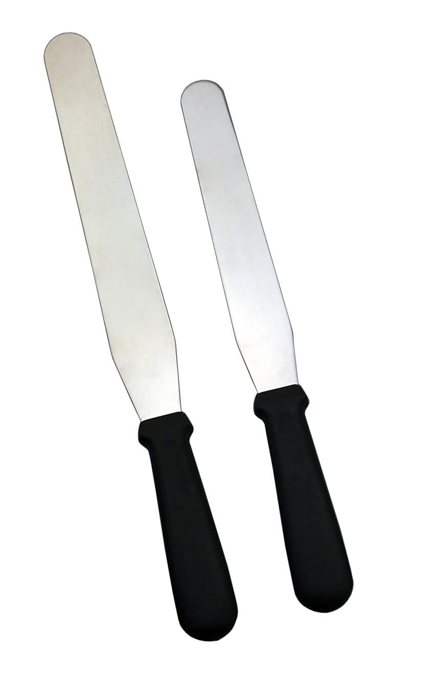 Inditradition Cake Decorating Icing Spatula Knife Set, Stainless Steel (Pack of 2, 6 & 8 Inch)-picture-52