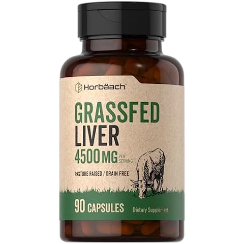 Horbäach Grass Fed Beef Liver Supplement 4500mg Cover