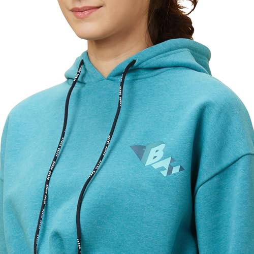 Image of Being Human Red Easy Fit Long Sleeves Detachable Women's Hoodie Clothing