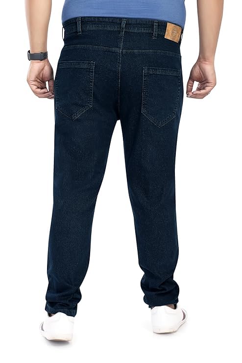 Image of Pluss Tribe - Plus Size Jeans for Men - Denim Jeans - Ideal for Casual, Office Available Sizes : 40 to 52