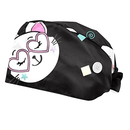 Casquette licorne de chat drôle pour la cuisine et le travail quotidien