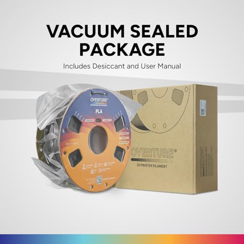 Image of OVERTURE High Speed PLA Filament 1.75mm 3D Printer Filament,1kg Beige Skin
