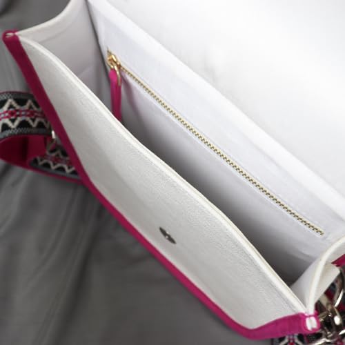 Handmade Beaded Handbag, Native American Style Crossbody bag, Czech Glass Beads Shoulder Bag, Adjustable Strap Unisex Handbag. Pink3