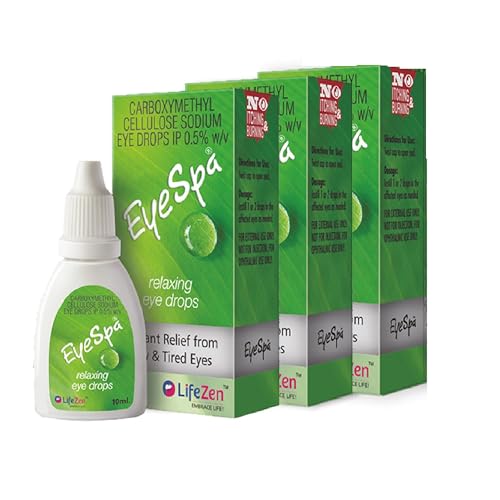 Image of Lifezen Eyespa Eye Drops 10Ml (Pack Of 3) | Carboxymethylcellulose Eye Drop | Eye Drops For Regular Use - Eye Care Products For Clear, Relaxed Eyes