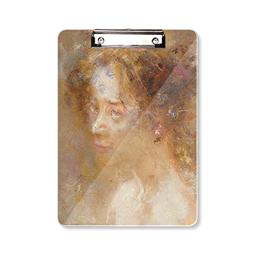 Presse-papiers à peinture à l'huile A4 Side Beauty XJJ pour bureau