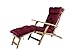 Produktbild Meerweh Liege, ca. 195 x 49 x 10 cm, Polsterauflage, Kissen Deckchair Auflage, Rot