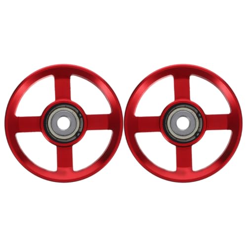 SUPVOX 2pcs Aluminum Alloy Fitness Pulley Replacement Wheels for Gym Equipment Sturdy and Versatile Cable Pulley Attachments Suitable for Cable Exerci