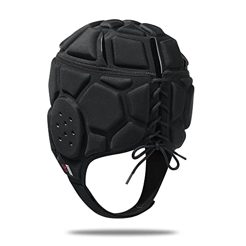 Barbok Rugby Protective Headgear Soft Shell Helmet Adjustable Soccer Goalie Helmet For 7V7 Flag Football Baseball Adult #TOP3