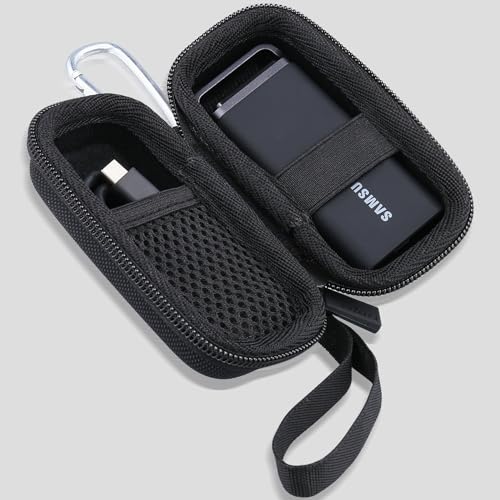 co2CREA Capa rígida compatível com SAMSUNG T5 EVO SSD portátil Gen 1 externo unidade de estado sólid