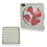 Heavy Duty Industrial Commercial Metal Axial Extractor Ventilation Fan (16", Grey)
