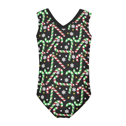 Image of KEIAHUAN Gymnastics Leotards for Girls Sleeveless Bodysuit Dance Leotards Performance Costume