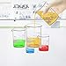 Glass Beakers Set Borosilicate Graduated Measuring Low Form Glass Beaker 4 Sizes 10ml 50ml 100ml 250ml