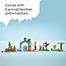 LEGO DUPLO Town 3 in 1 Wild Animal Families Building Toy Playset - Preschool Learning and Educational Animal Toy for Toddlers, Boys and Girls, Ages 2+ - with 10 Animal Figures - Baby Gift Idea - 10446